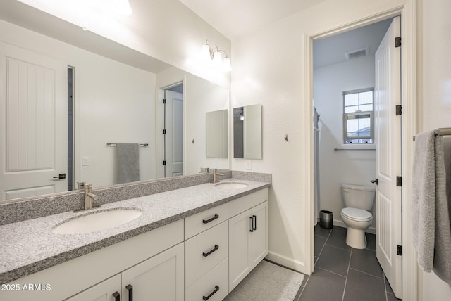 923 W Yellowstone Way, Chandler, AZ 85248 - bathroom with double vanity and tile patterned floors