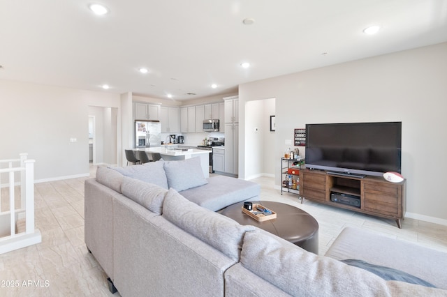 155 N Lakeview Blvd Unit 268, Chandler, AZ 85225 - living area featuring baseboards and recessed lighting