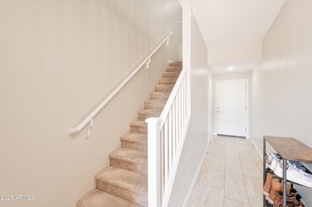155 N Lakeview Blvd Unit 268, Chandler, AZ 85225 - stairs featuring baseboards