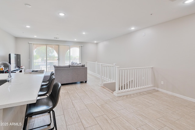 155 N Lakeview Blvd Unit 268, Chandler, AZ 85225 - home office with recessed lighting, baseboards, and light wood-style floors