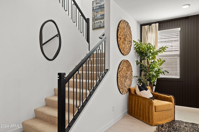7333 W Buckhorn Trl, Peoria, AZ 85383 - stairs featuring baseboards and wood finished floors