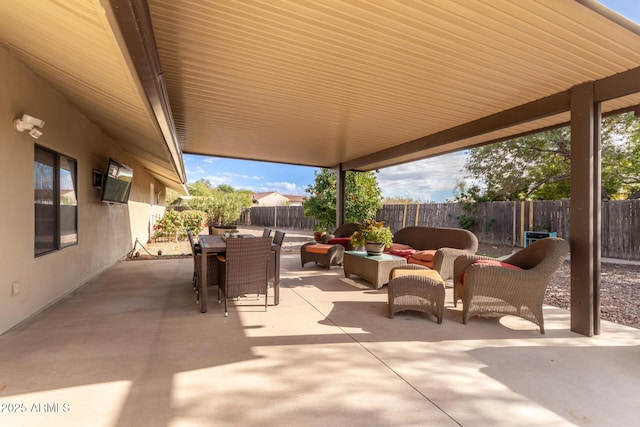 view of patio / terrace featuring outdoor lounge area