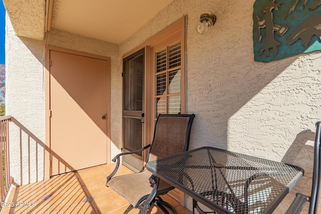 view of balcony