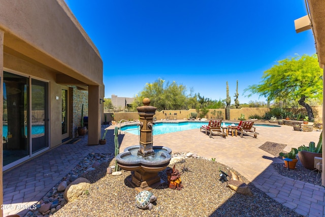 30600 N Pima Rd N Unit 81, Scottsdale, AZ 85266 - view of swimming pool with a patio and a fenced backyard