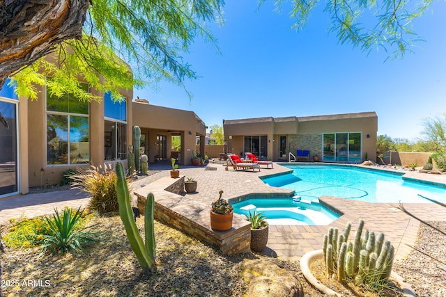 30600 N Pima Rd N Unit 81, Scottsdale, AZ 85266 - view of pool featuring a patio and a pool with connected hot tub