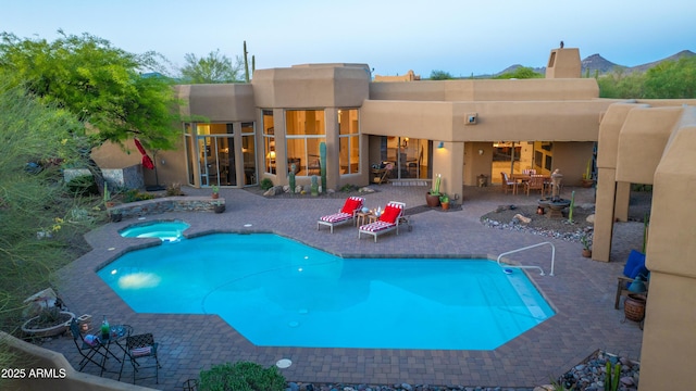 30600 N Pima Rd N Unit 81, Scottsdale, AZ 85266 - view of pool featuring a patio area and a pool with connected hot tub
