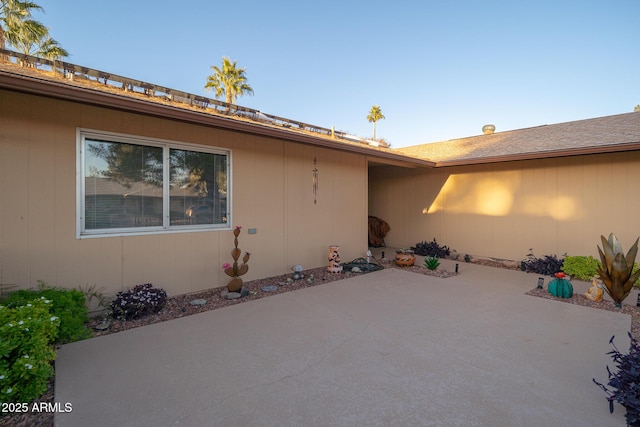 exterior space featuring a patio