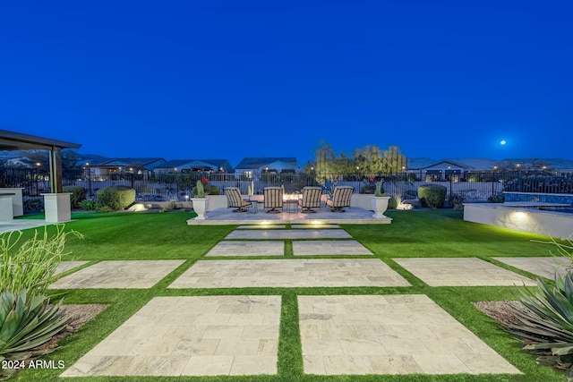 view of yard with a patio