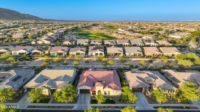 bird's eye view featuring a mountain view