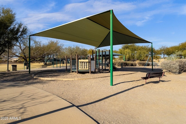 view of jungle gym