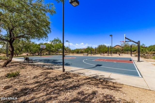 view of sport court