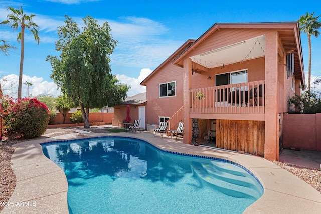 view of pool with a patio area