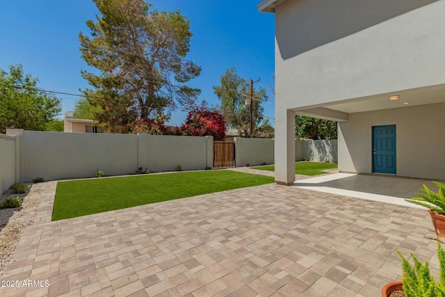 view of patio / terrace featuring a fenced backyard