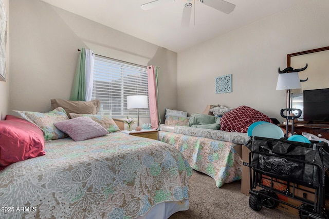 11375 E Sahuaro Dr Unit 1062, Scottsdale, AZ 85259 - bedroom with carpet flooring and ceiling fan