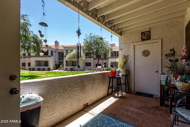11375 E Sahuaro Dr Unit 1062, Scottsdale, AZ 85259 - view of patio featuring a balcony