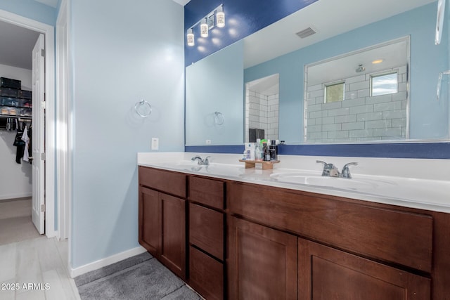 bathroom with vanity