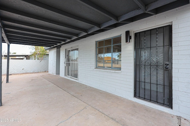 view of patio