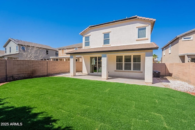 18123 W Lundberg St, Surprise, AZ 85388 - back of house with a patio area, central air condition unit, and stucco siding