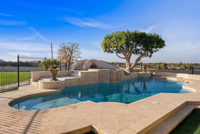 view of pool with a patio area