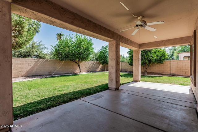 4507 E Lantern Pl, Gilbert, AZ 85297 - view of patio featuring a ceiling fan