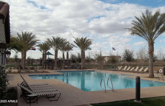 4507 E Lantern Pl, Gilbert, AZ 85297 - community pool featuring a patio area