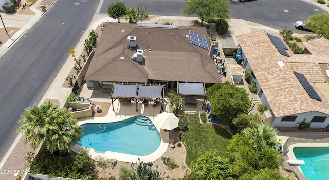 1656 W Meseto Cir, Mesa, AZ 85202 - aerial view of property and surrounding area with a pool