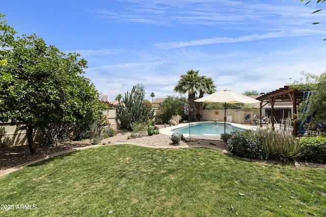 1656 W Meseto Cir, Mesa, AZ 85202 - view of pool with a pergola and a patio area