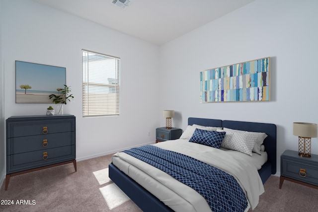 bedroom featuring carpet flooring