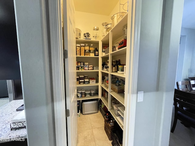 view of pantry