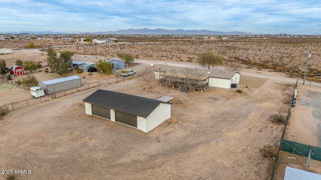 aerial view featuring a mountain view