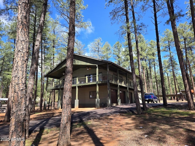 9016 W Fossil Creek Rd, Pine, AZ 85544 - view of front of property with a balcony
