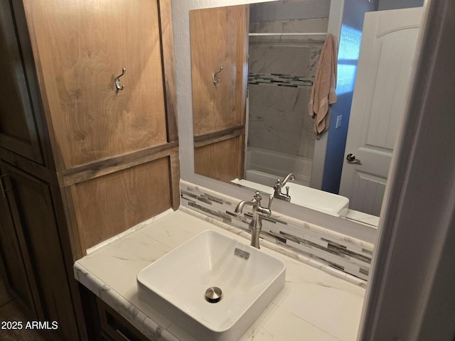 9016 W Fossil Creek Rd, Pine, AZ 85544 - bathroom featuring a sink and shower / washtub combination