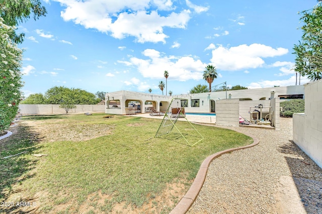 6215 E Surrey Ave, Scottsdale, AZ 85254 - rear view of property with a fenced backyard and a patio