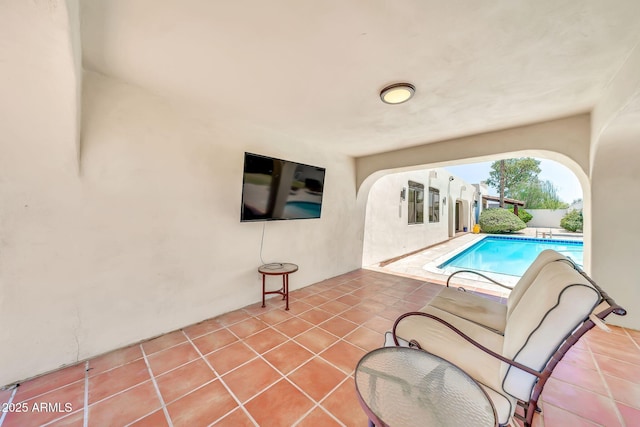 6215 E Surrey Ave, Scottsdale, AZ 85254 - view of swimming pool with arched walkways
