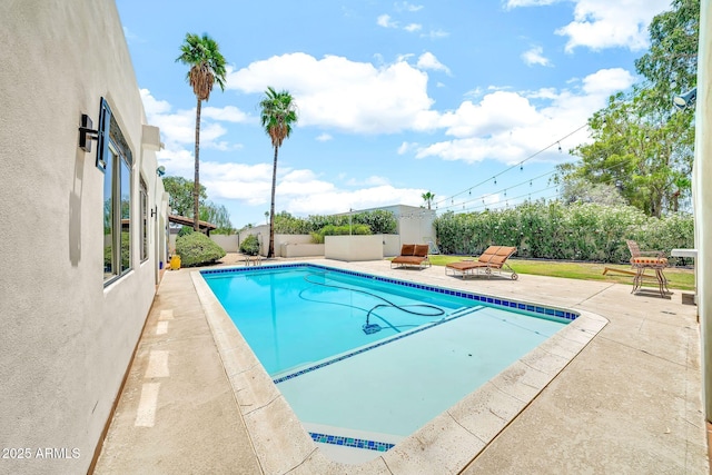 6215 E Surrey Ave, Scottsdale, AZ 85254 - view of pool featuring a patio area and a fenced backyard