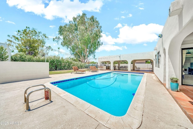 6215 E Surrey Ave, Scottsdale, AZ 85254 - view of swimming pool with a patio