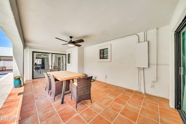 6215 E Surrey Ave, Scottsdale, AZ 85254 - view of patio featuring ceiling fan and outdoor dining area