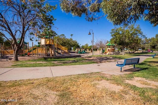 view of jungle gym