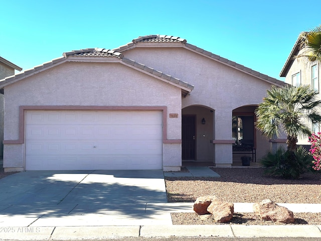 view of front of house featuring a garage