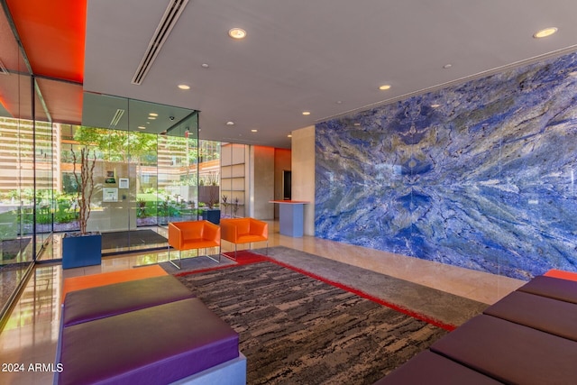 4808 N 24th St Unit 230, Phoenix, AZ 85016 - common area featuring a wall of windows and recessed lighting