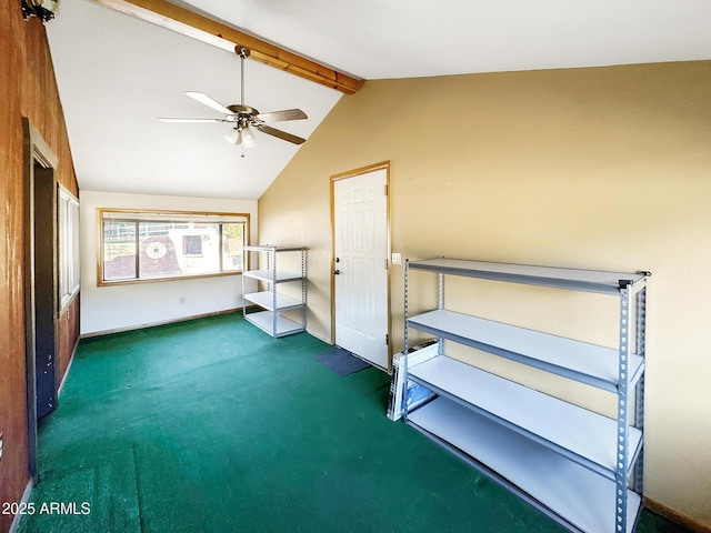 9107 W Fossil Creek Rd, Strawberry, AZ 85544 - spare room with carpet and ceiling fan