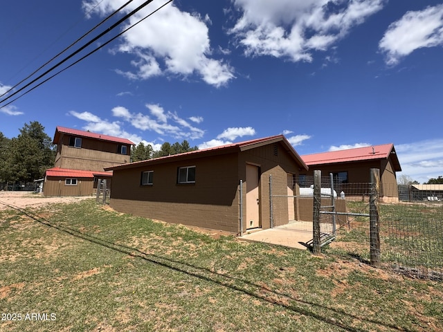 9107 W Fossil Creek Rd, Strawberry, AZ 85544 - view of property exterior featuring a shed and concrete block siding