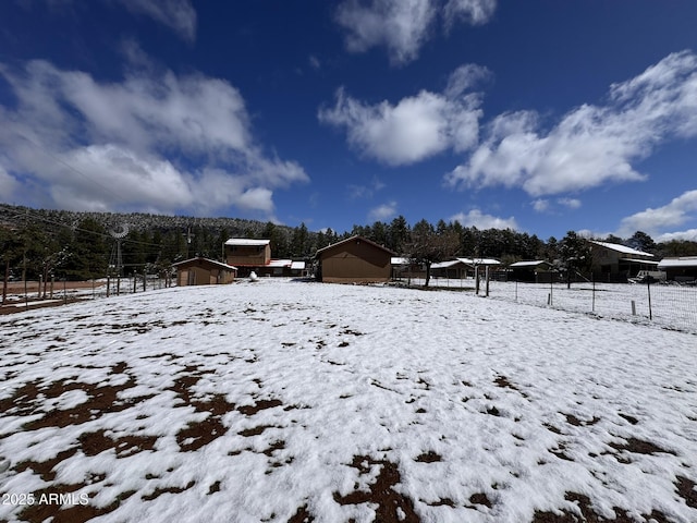 9107 W Fossil Creek Rd, Strawberry, AZ 85544 - view of snowy yard