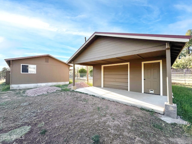 9107 W Fossil Creek Rd, Strawberry, AZ 85544 - view of detached garage