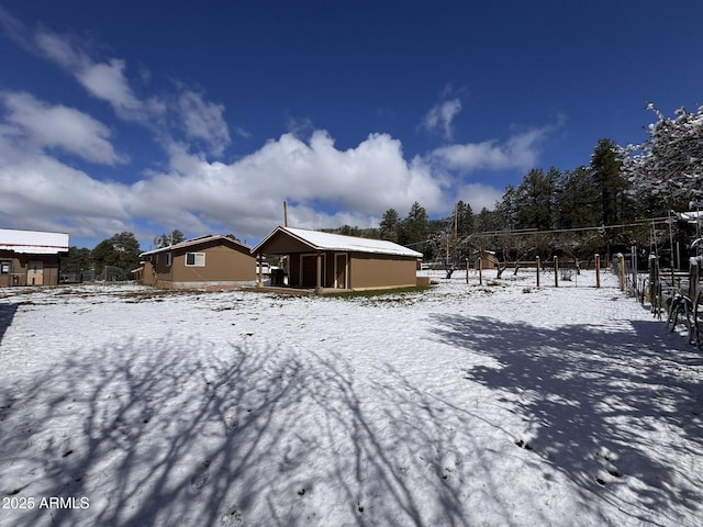 9107 W Fossil Creek Rd, Strawberry, AZ 85544 - view of snowy exterior