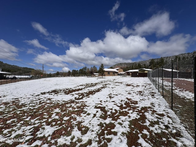 9107 W Fossil Creek Rd, Strawberry, AZ 85544 - view of snowy yard