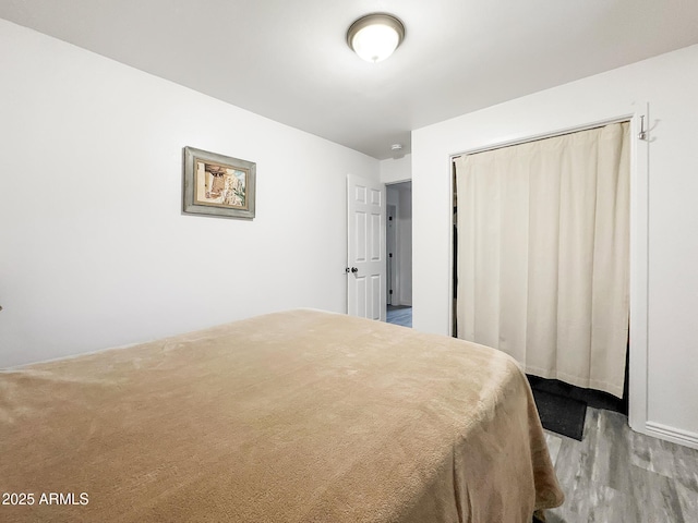 9107 W Fossil Creek Rd, Strawberry, AZ 85544 - bedroom with a closet and wood finished floors