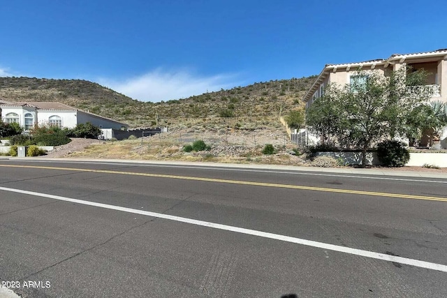 view of street featuring a mountain view