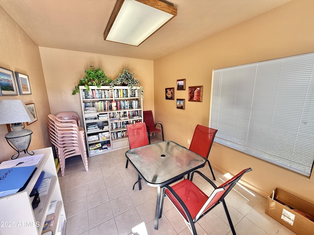 view of tiled office