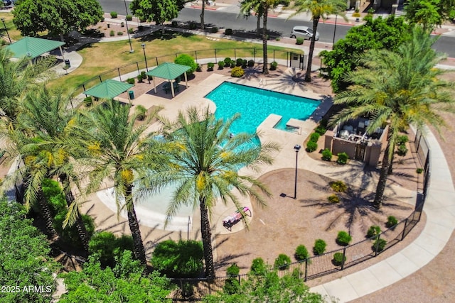 7718 W Pipestone Pl, Phoenix, AZ 85035 - community pool featuring a patio and a gazebo
